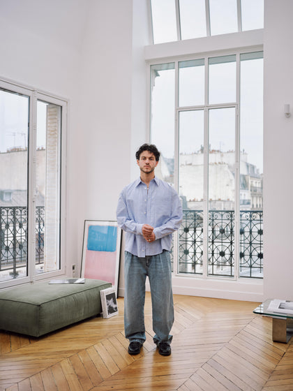 552 - Oversized Striped Shirt - 1 - 144124 - 3100