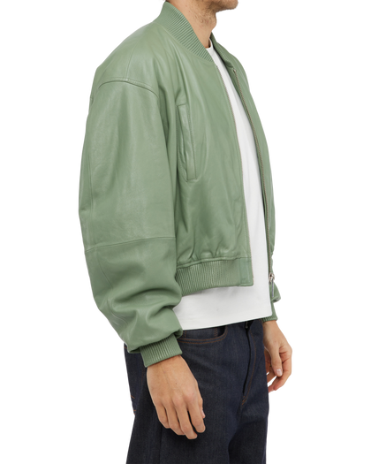 107 - Cropped Leather Bomber Jacket - 1 - 180085 - 2604