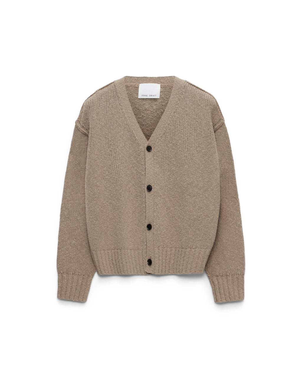 Knit Cardigan – Reversible Cotton Bouclé | Final Draft Clo