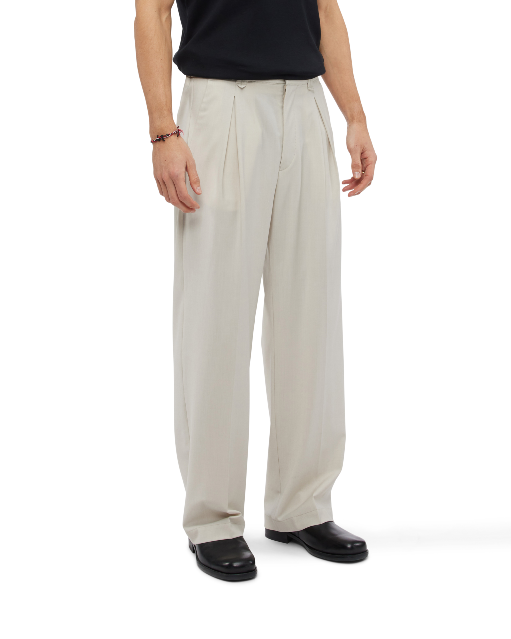 806 - Box Pleated Wide Leg Pants - 1 - 190001 - 1817