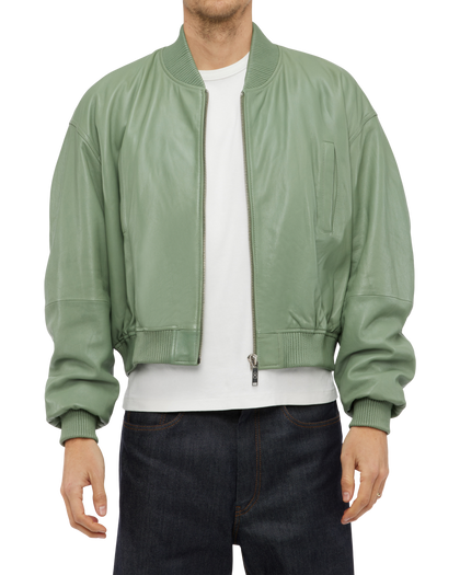 107 - Cropped Leather Bomber Jacket - 1 - 180085 - 2604