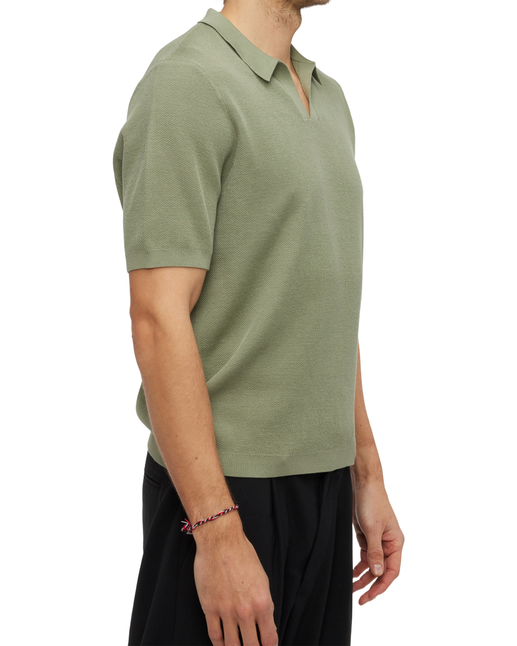 400 - Boxy V-Neck Knit Tee - 1 - 420236 - 2604