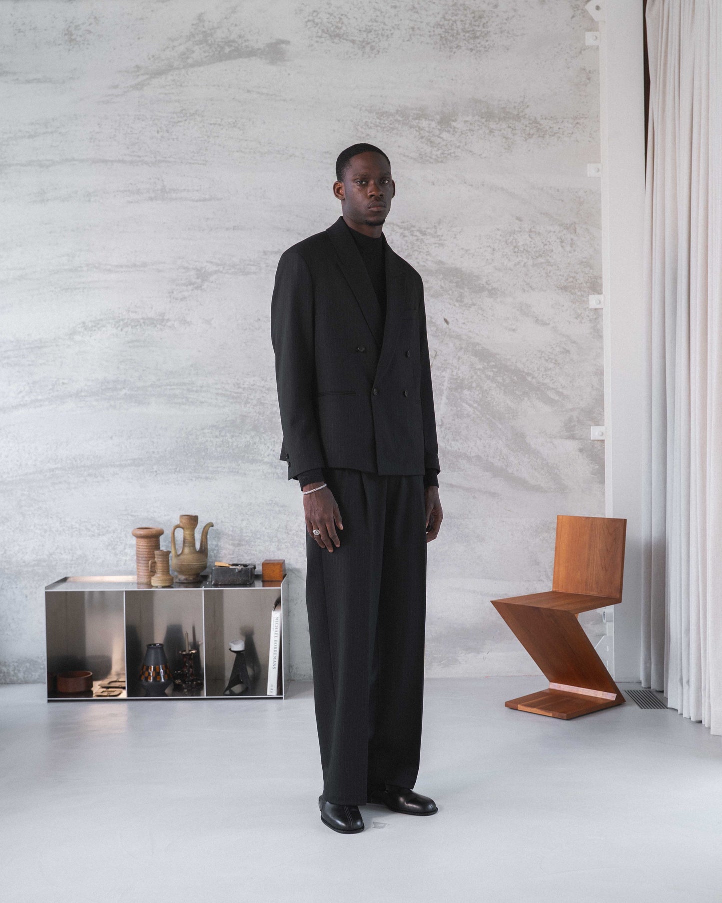 800 - Wide Leg Pinstripes Pants - 3 - 142064 - 1000