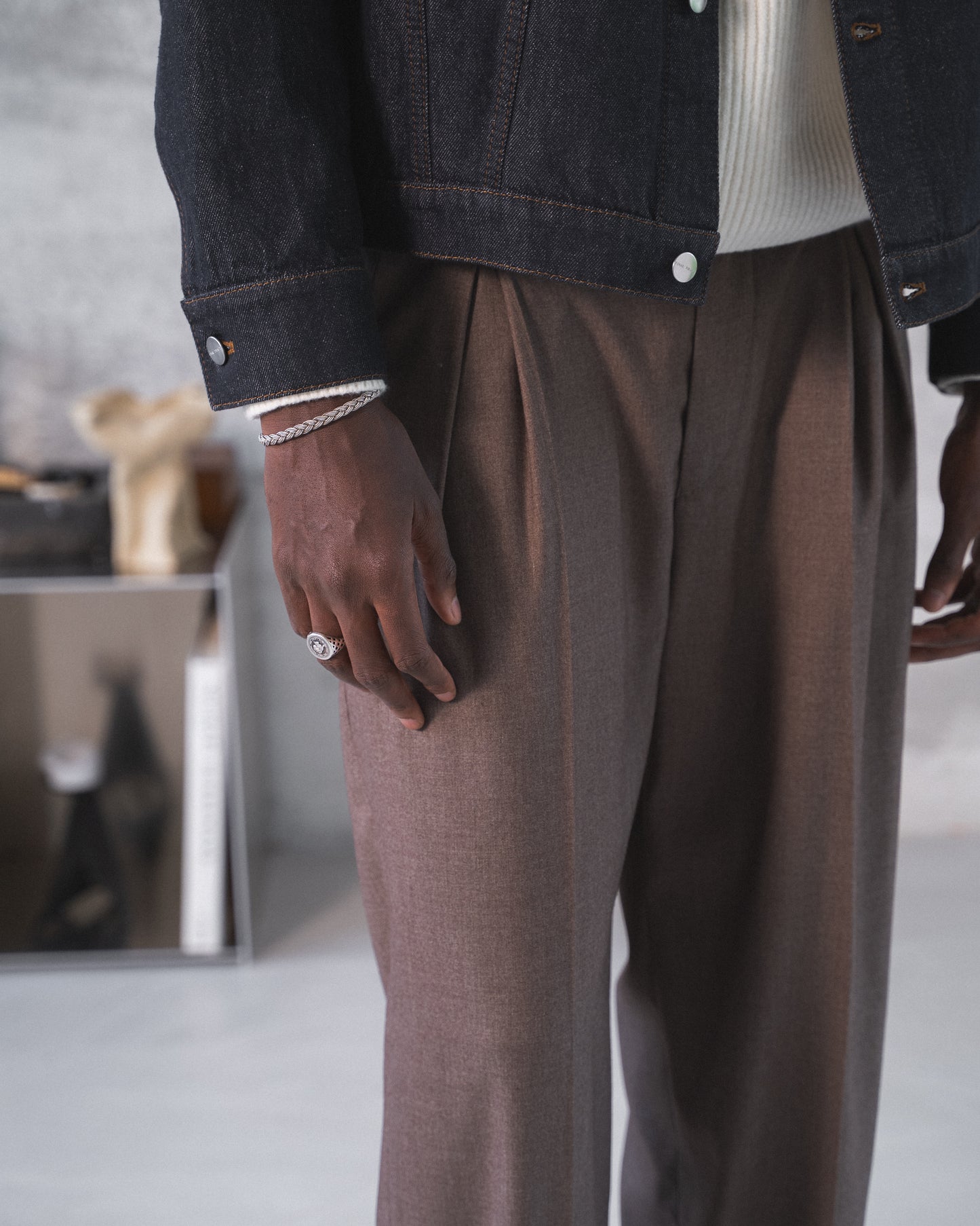 806 - Box Pleated Wide Leg Pants - 2 - 120273 - 1205