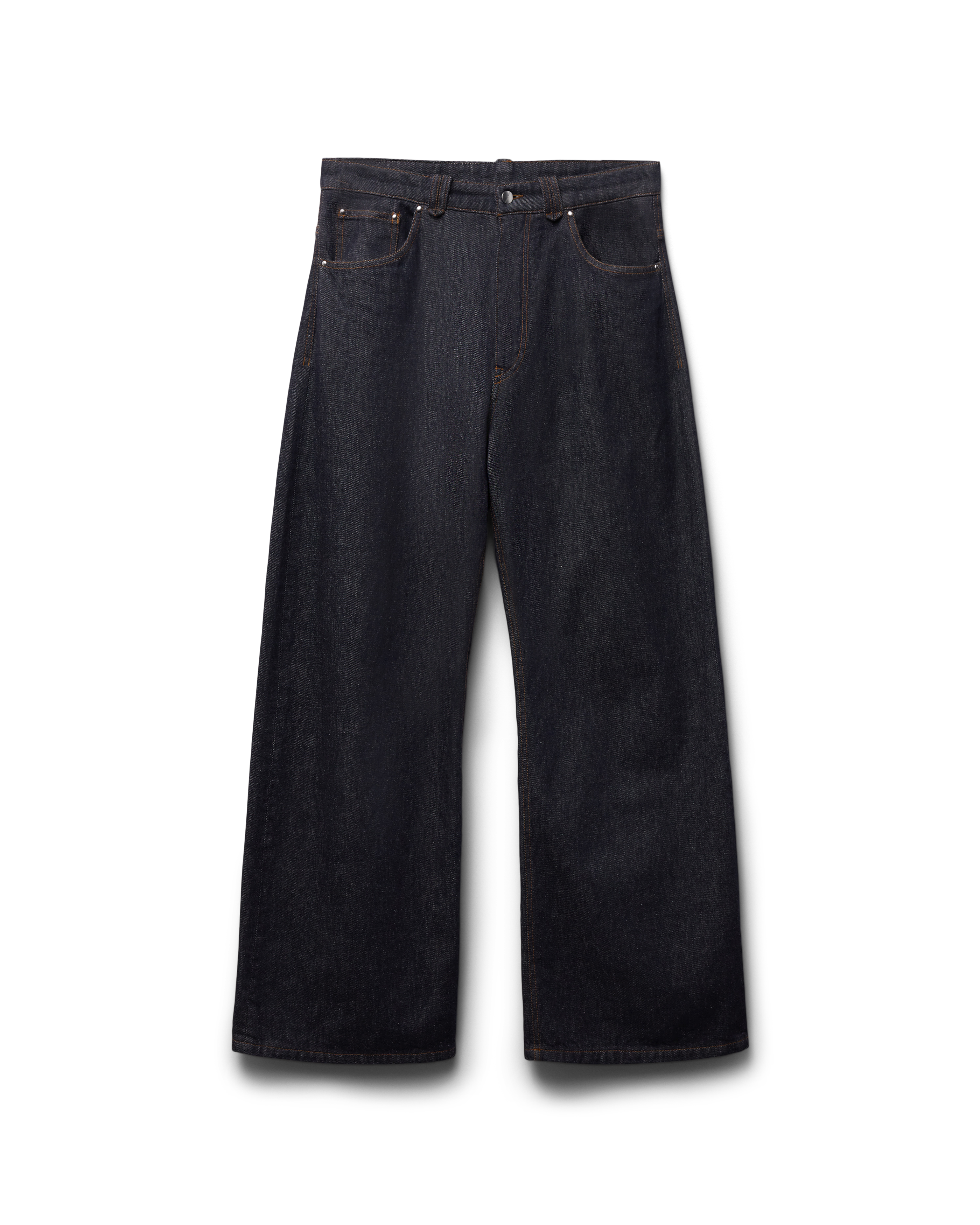 Wide Leg 5-Pocket Denim - Raw Denim with Signature Details | Final