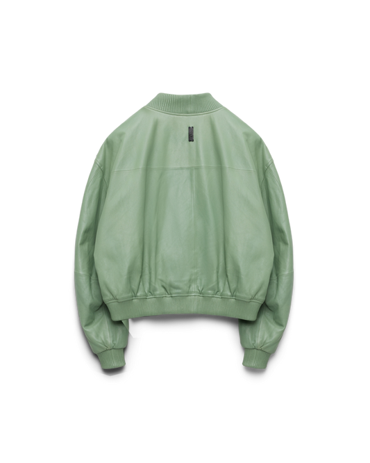 107 - Cropped Leather Bomber Jacket - 1 - 180085 - 2604