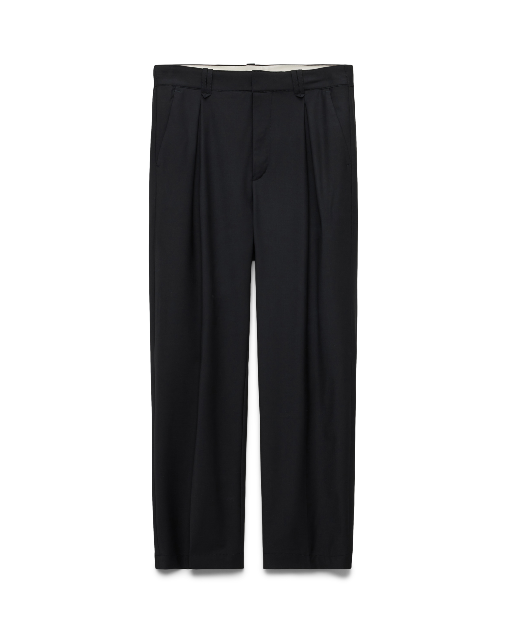 black pleated dress pants Men's Black Pleated Front Dress Pants