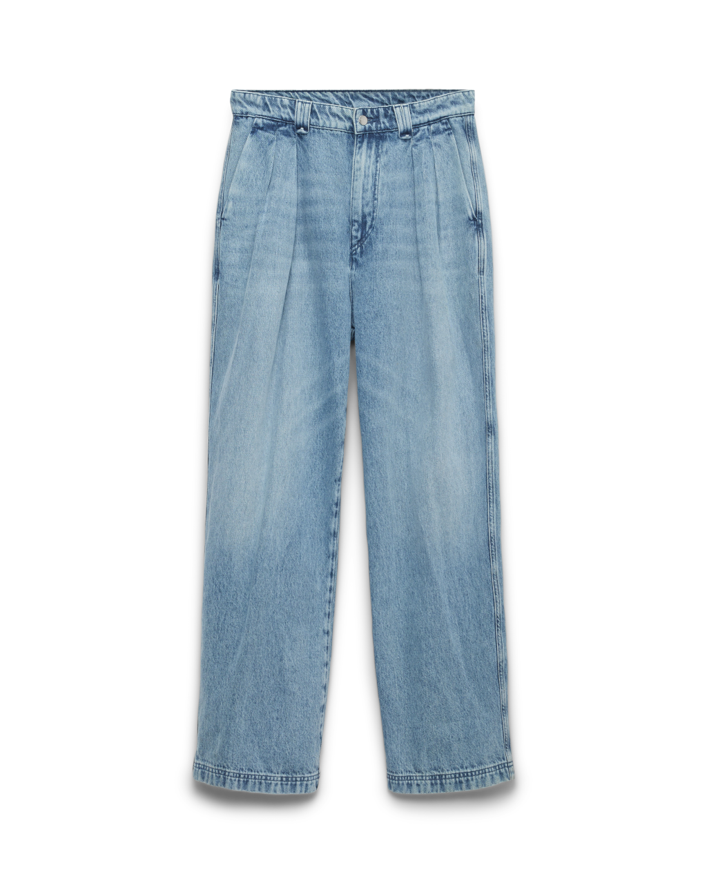 Wide Leg Denim Pants – Light Blue | Final Draft Clo – finaldraftclo