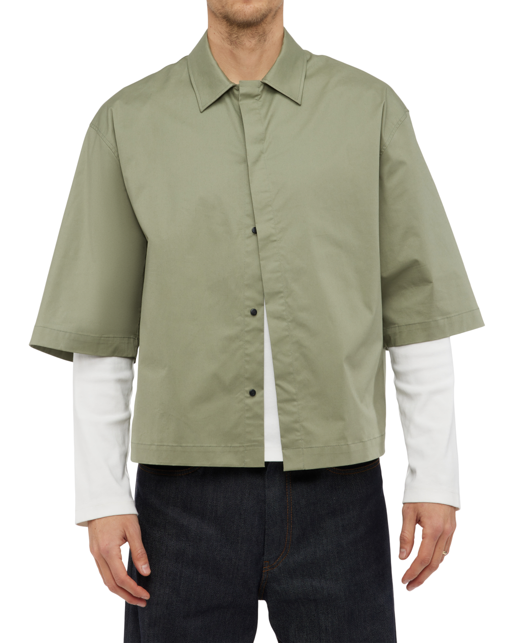 551 - Cropped Boxy Short Sleeve Shirt - 1 - 122097 - 2604