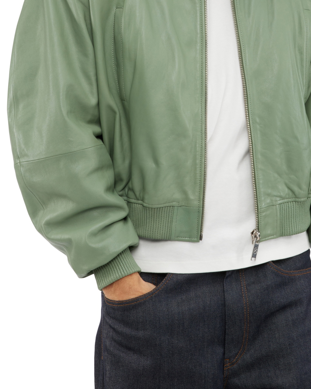 107 - Cropped Leather Bomber Jacket - 1 - 180085 - 2604
