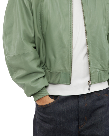 107 - Cropped Leather Bomber Jacket - 1 - 180085 - 2604