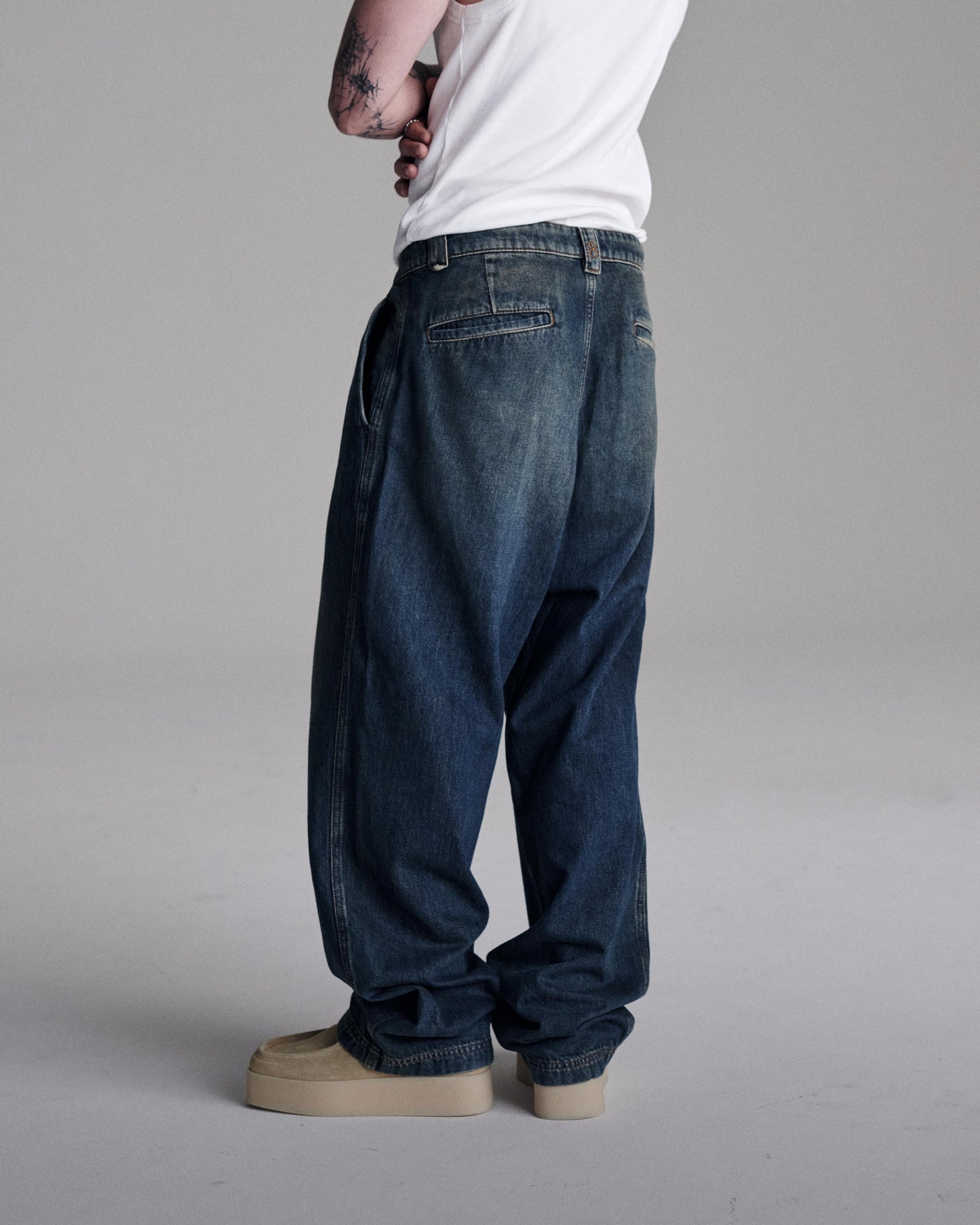 803 - Wide Leg Denim Pants - 1 - 260089 - 3200