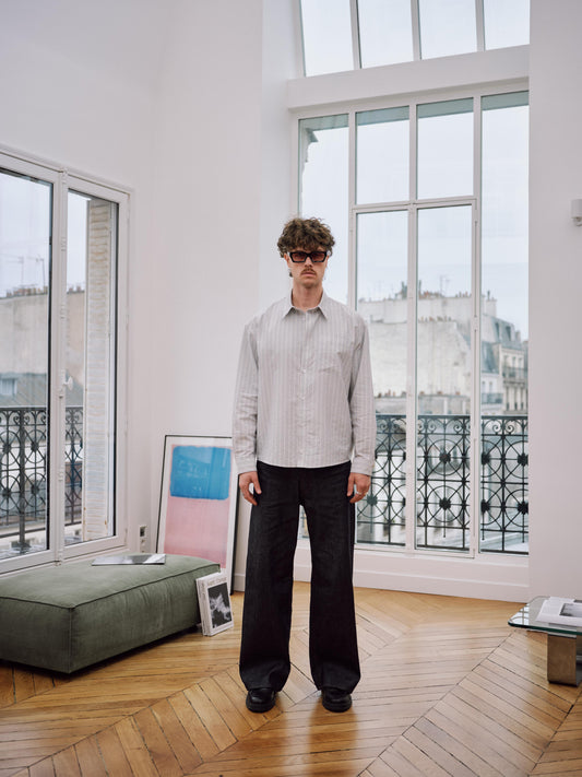 552 - Oversized Striped Shirt - 1 - 144095 - 3905