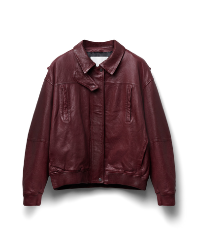 112 - Leather Bomber Jacket - 1 - 180113 - 5101