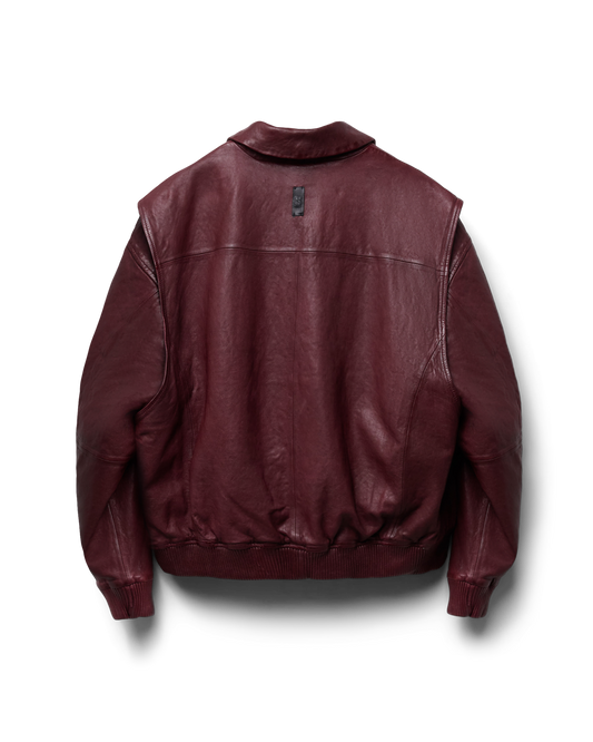 112 - Leather Bomber Jacket - 1 - 180113 - 5101