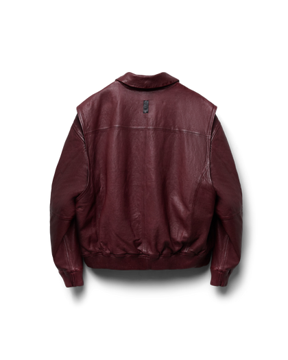 112 - Leather Bomber Jacket - 1 - 180116 - 5101