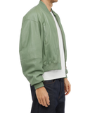 107 - Cropped Leather Bomber Jacket - 180085 - 2604