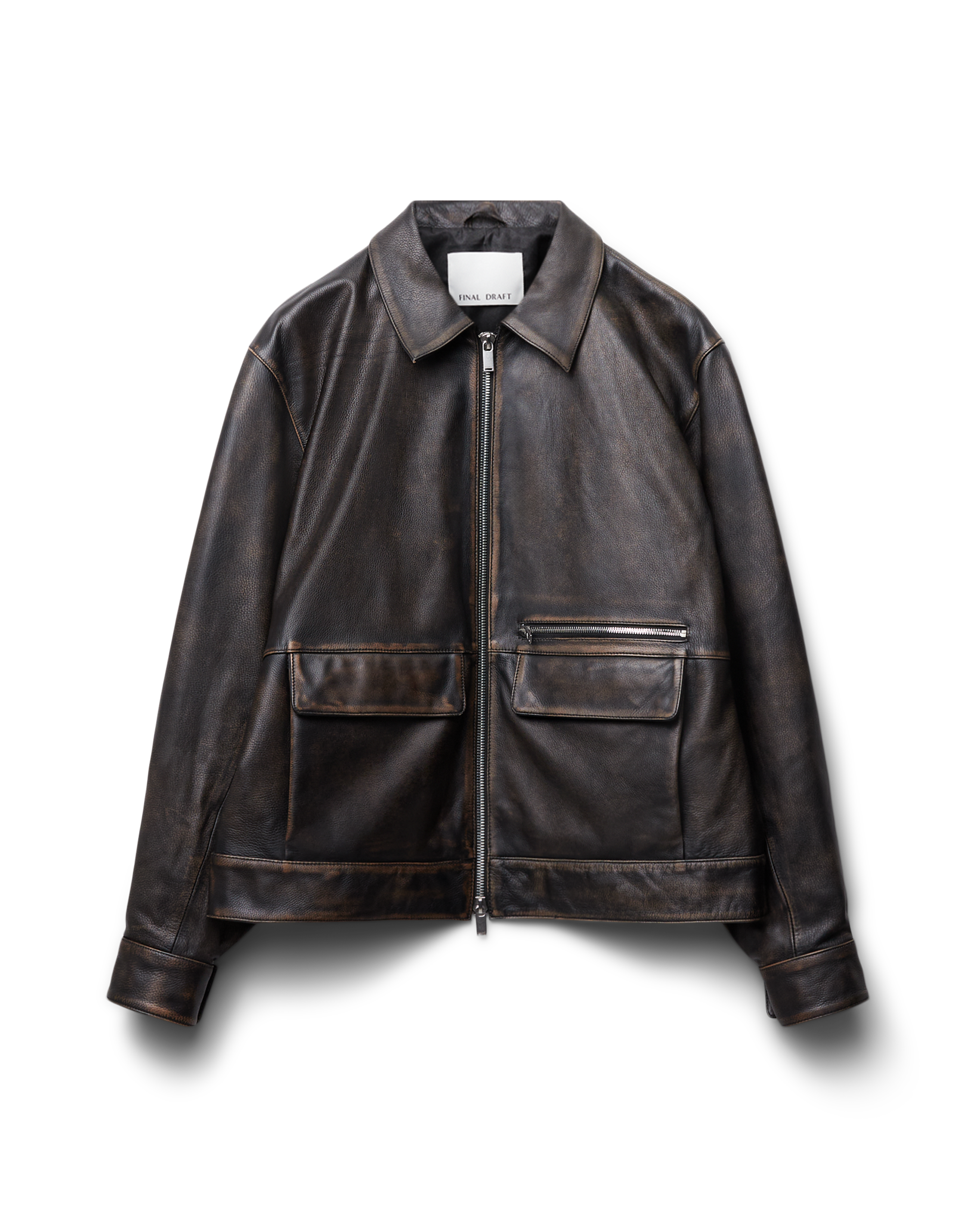 119 - Leather Bomber Blouson Jacket - 1 - 180152 - 1116 – finaldraftclo