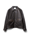 119 - Leather Bomber Blouson Jacket - 1 - 180152 - 1116