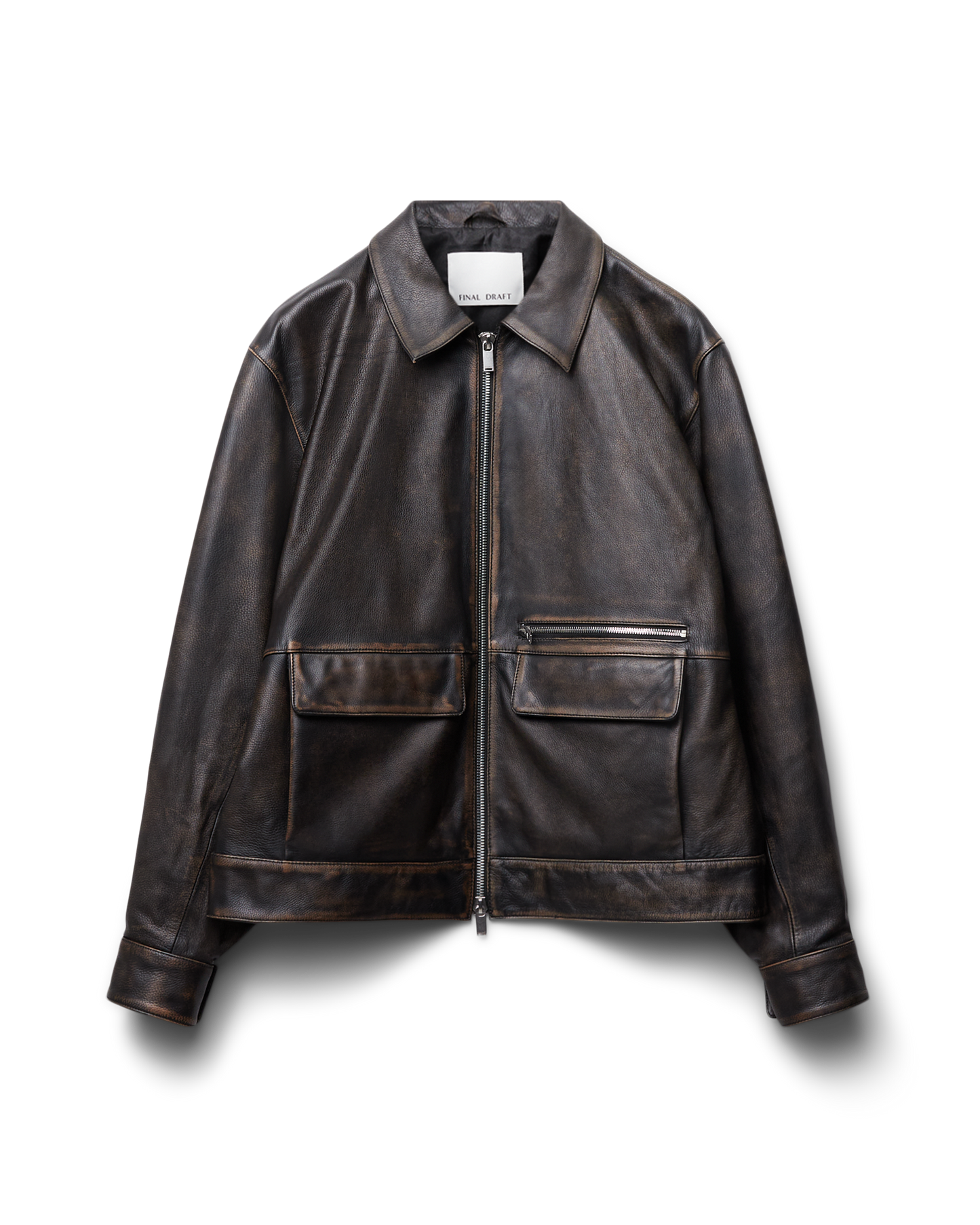 119 - Leather Bomber Blouson Jacket - 180152 - 1116