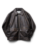 119 - Leather Bomber Blouson Jacket - 180152 - 1116