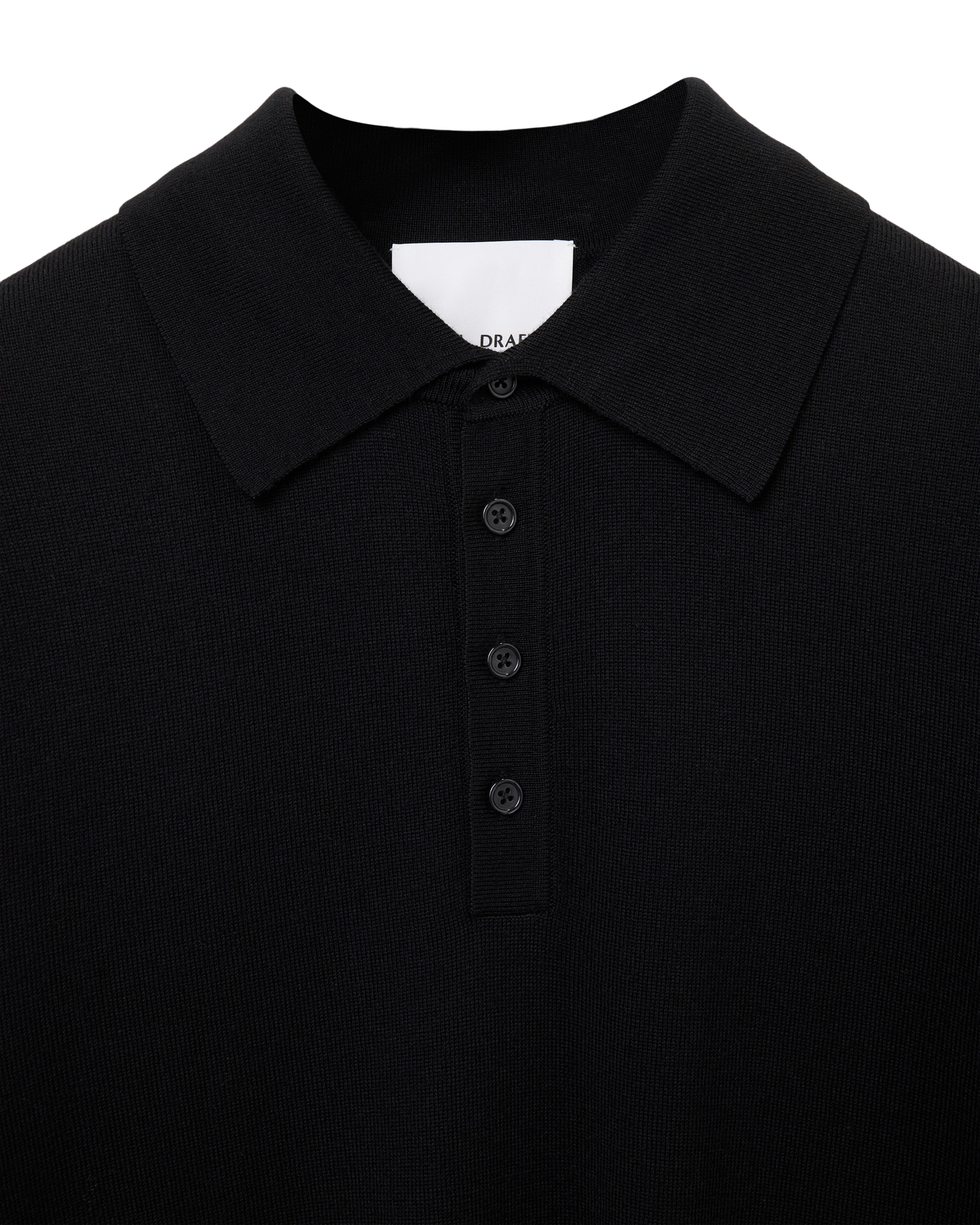 309 - Fine Knit Polo Longsleeve - 420002 - 1000
