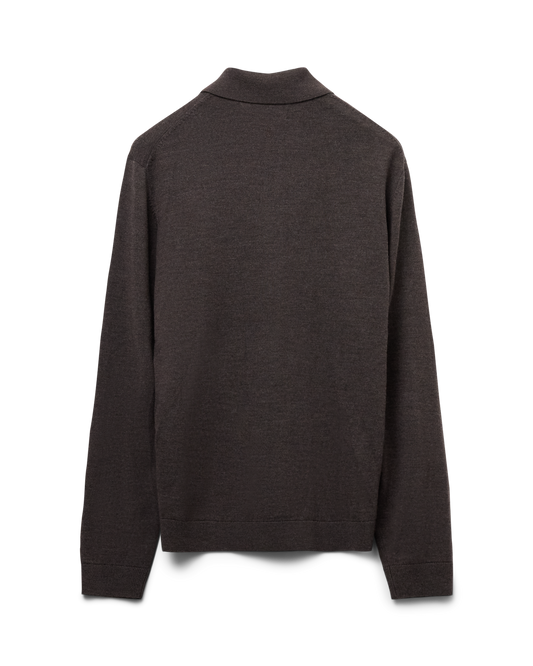 309 - Fine Knit Polo Longsleeve - 420002 - 1118