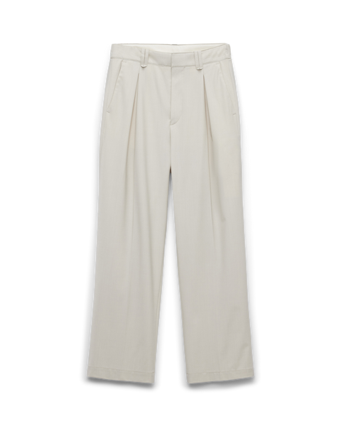 Box Pleated Wide Leg Pants – Creme White Box Pleated Wide Leg Pants – Creme White