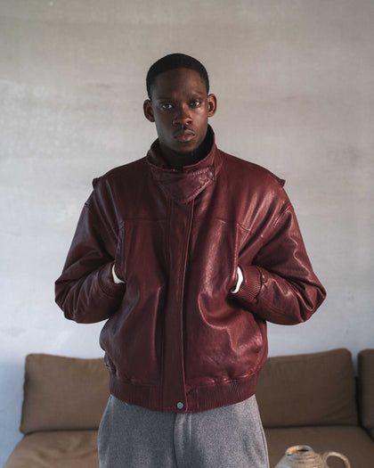 112 - Leather Bomber Jacket - 1 - 180116 - 5101