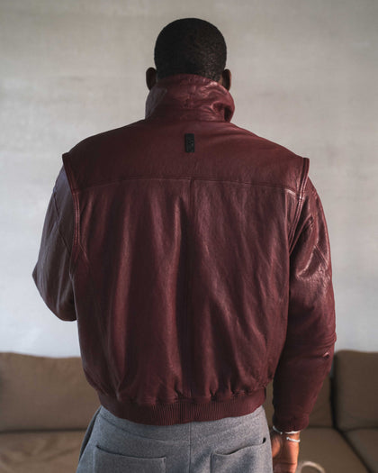 112 - Leather Bomber Jacket - 1 - 180116 - 5101