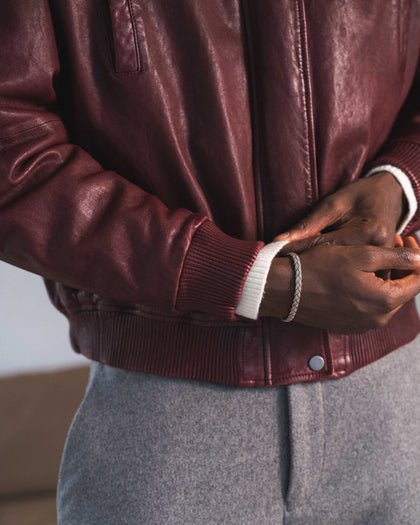 112 - Leather Bomber Jacket - 1 - 180116 - 5101