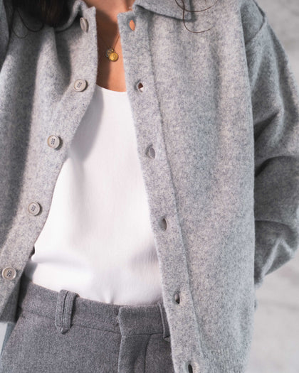 308 - Knit Polo Cardigan - 1 - 422137 - 1714