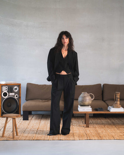 800 - Wide Leg Pinstripes Pants - 3 - 142064 - 1000