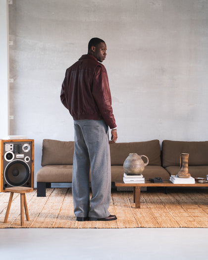 808 - Wide Leg Wool Pants - 1 - 120282 - 6310