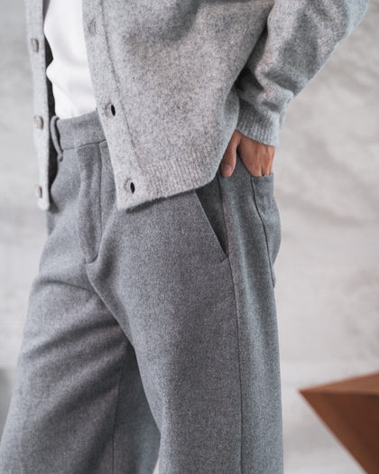 808 - Wide Leg Wool Pants - 1 - 120282 - 6310