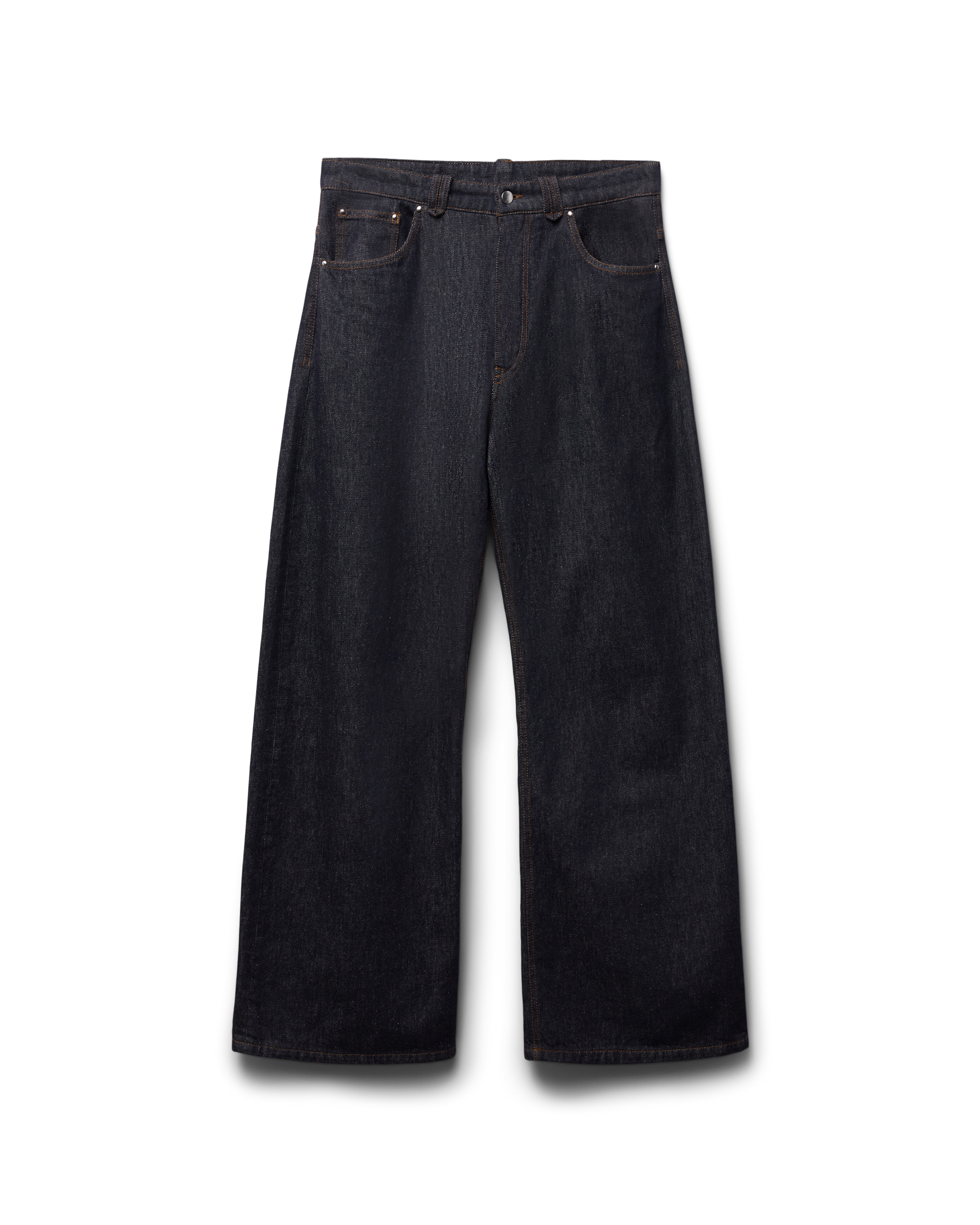 Wide Leg 5-Pocket Denim - Raw Denim with Signature Details | Final