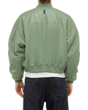 107 - Cropped Leather Bomber Jacket - 180085 - 2604