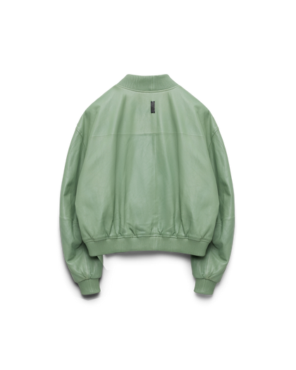 107 - Cropped Leather Bomber Jacket - 1 - 180085 - 2604