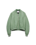 107 - Cropped Leather Bomber Jacket - 180085 - 2604